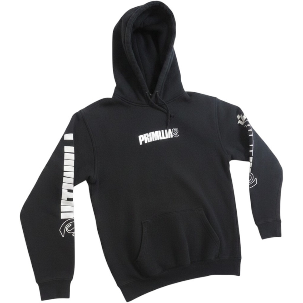 Primitiv Hoodie Men Small Black Pullover Drawstring Graphic Print Long Sleeve